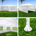 Instahut Gazebo 3x6m Wedding Party Tent Outdoor Canopy 6 Panel White