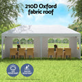 Instahut Pop Up Gazebo 3x6m Wedding Marquee Tent Canopy White
