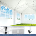 Instahut Pop Up Gazebo 3x6m Wedding Marquee Tent Canopy White