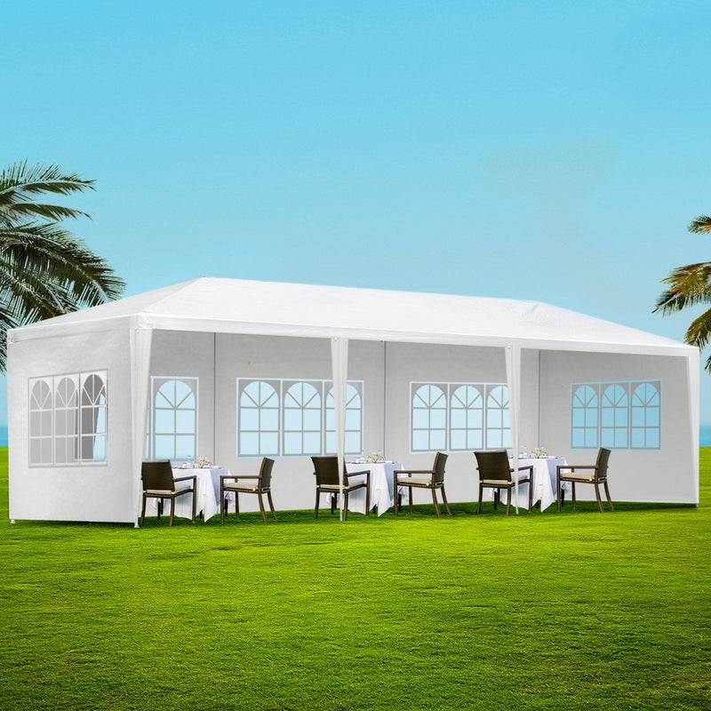 Instahut Gazebo 3x9m Marquee Tent Wedding Party Outdoor Canopy