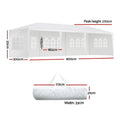 Instahut Gazebo 3x9m Marquee Tent Wedding Party Outdoor Canopy