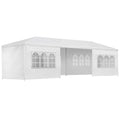 Instahut Gazebo 3x9m Marquee Tent 8 Panel White Wedding Party Canopy