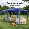 Instahut Gazebo 3x6m Wedding Party Marquee Tent Blue Outdoor Canopy