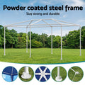 Instahut Gazebo 3x6m Wedding Party Marquee Tent Blue Outdoor Canopy