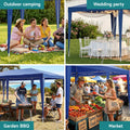 Instahut Gazebo 3x6m Wedding Party Marquee Tent Blue Outdoor Canopy