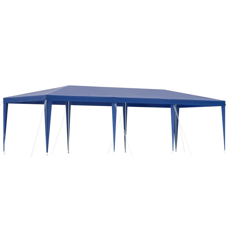 Instahut Gazebo 3x9m Wedding Marquee Tent Outdoor Shade Blue