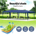 Instahut Gazebo 3x9m Wedding Marquee Tent Outdoor Shade Blue