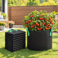 Green Fingers 15 Gallon Grow Bags 300gsm thick Aeration Fabric Pots 10 Pack