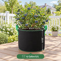 Green Fingers 15 Gallon Grow Bags 300gsm thick Aeration Fabric Pots 10 Pack