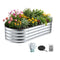 Green Fingers Raised Garden Bed 120x60x30cm Galvanised Metal