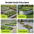 Green Fingers Raised Garden Bed 120x60x30cm Galvanised Metal