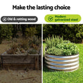 Green Fingers Raised Garden Bed 120x60x30cm Galvanised Metal