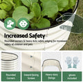 Green Fingers Raised Garden Bed 2 Pack 120x60x30cm White Galvanised