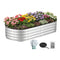 Green Fingers Galvanised Raised Garden Bed 150x70x30cm Metal Planter