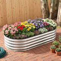 Green Fingers Galvanised Raised Garden Bed 150x70x30cm Metal Planter