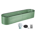 Green Fingers Raised Garden Bed 240x60x45cm Galvanised Planter