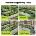 Green Fingers Raised Garden Bed 240x60x45cm Galvanised Planter