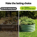 Green Fingers Raised Garden Bed 240x60x45cm Galvanised Planter