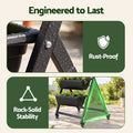 Green Fingers 5 Tier Vertical Raised Garden Bed Mobile Planter Box with Locking Wheels