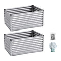 Green Fingers Raised Garden Bed 240x80cm Galvanised Planter Box