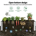Green Fingers Raised Garden Bed 240x80cm Galvanised Planter Box