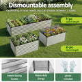 Green Fingers Raised Garden Bed 240x80cm Galvanised Planter Box