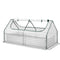 Green Fingers 3 in 1 Raised Garden Bed with Greenhouse Galvanised Planter Box Kit