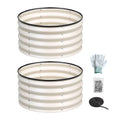 Green Fingers Raised Garden Bed 2 Pack 60x60x30cm Galvanised White