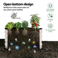 Green Fingers Raised Garden Bed 2 Pack 60x60x30cm Galvanised White