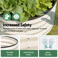 Green Fingers Raised Garden Bed 2 Pack 60x60x30cm Galvanised White