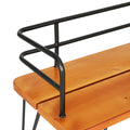 Gardeon 3 Seater Garden Bench 122cm Wooden Patio Seat Steel Frame