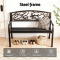 Gardeon 3 Seater Outdoor Bench Seat Steel Garden Furniture Bronze