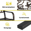Gardeon 3 Seater Outdoor Bench Seat Steel Garden Furniture Bronze