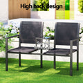 Gardeon Outdoor Garden Bench Seat Loveseat Patio Furniture Chair