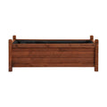 Garden Bed Raised Planter Box 90x30x33cm Wooden Brown