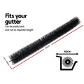 Gardeon Gutter Guard Brush 16M 92x10cm 18 Piece Set