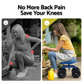 Gardeon Garden Seat 360 Swivel Adjustable Work Scooter 150kg