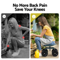 Gardeon Garden Seat 360 Swivel Rolling Work Scooter 150kg