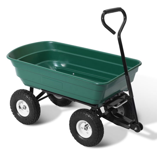 Gardeon Garden Cart Dump Trailer 270kg 75L Wheelbarrow