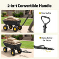 Gardeon Garden Cart Dump Utility Wagon 270kg 2in1 Handle Tractor Trolley 110L with 10in Tyres