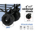 Gardeon Garden Cart Folding 120kg Trolley Wagon Camping Outdoor