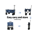 Gardeon Garden Cart Folding 120kg Trolley Wagon Camping Outdoor
