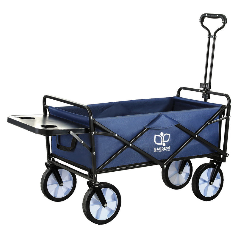 Gardeon Garden Cart Blue with Cup Holders