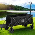 Gardeon Garden Cart Opening Rear Black