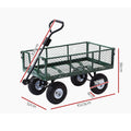 Gardeon Mesh Garden Steel Cart Green