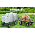 Gardeon Mesh Garden Steel Cart Green