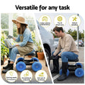 Gardeon Garden Cart Seat Rolling Stool 440lbs Tool Storage Tray Blue