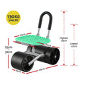 Gardeon Garden Cart Seat 360° Swivel 130kg Foldable Backrest Green