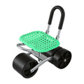 Gardeon Garden Cart Seat 360° Swivel 130kg Foldable Backrest Green