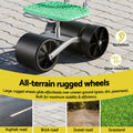 Gardeon Garden Cart Seat 360° Swivel 130kg Foldable Backrest Green